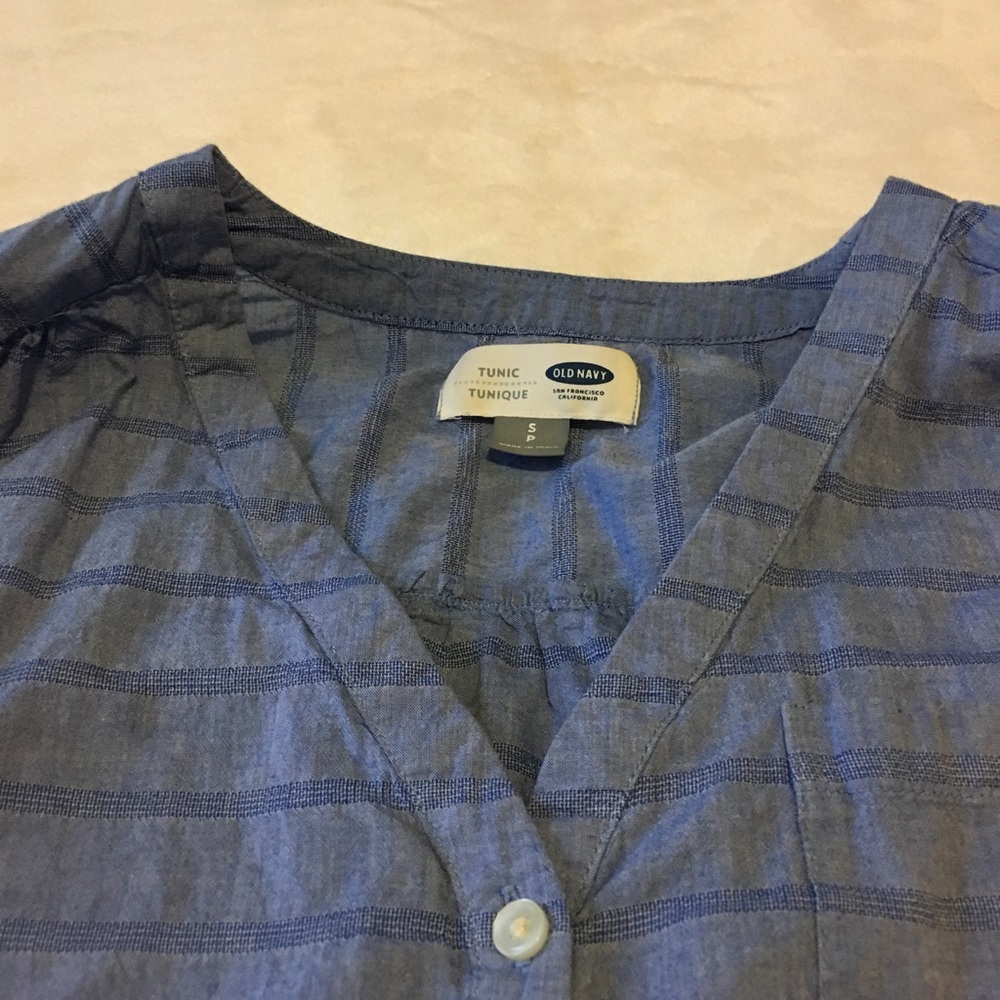 Old Navy tunic size small petite blue - Picture 2 of 2